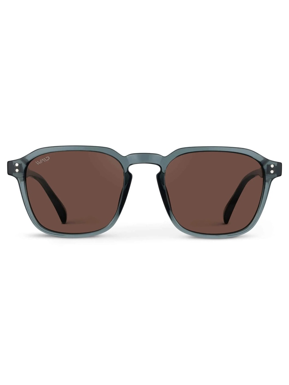 WMP Men's Blue Frame Brown Lens Sunglasses